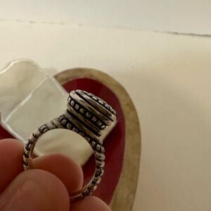 Retired - James Avery African Beaded Sterling Silver Ring